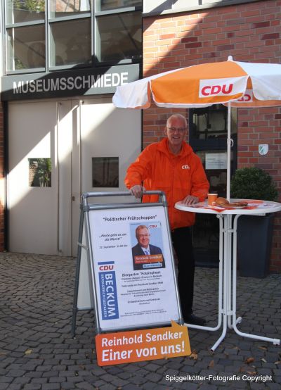 Martin Mütherich, Geschäftsführer der CDU-Ortsunion Beckum, freut sich auf  viele Gäste beim 