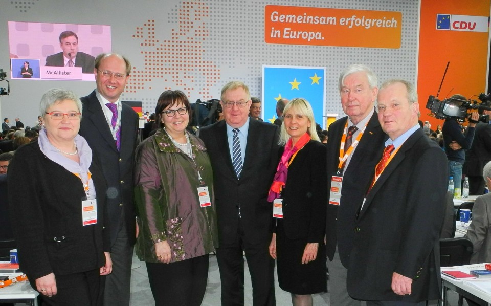 v.l.: Karin Samson, Dr. Olaf Gericke, Astrid Birkhahn MdL, Reinhold Sendker MdB,  Elke Duhme, Reinhold Uhlenbrock, Heinz-Josef Schulze Kappelhoff