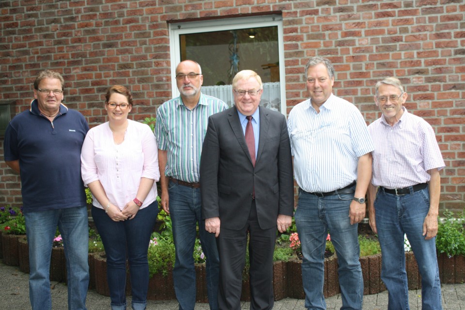 (v.l.): Gregor Schweins, Jessika Zaremba, Peter Vogt, Reinhold Sendker, Rolf Rosendahl und Friedel Mller