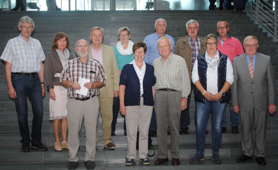 Reinhold Sendker begrte die Gste aus Beelen im Paul-Lbe-Haus des Deutschen Bundestages.