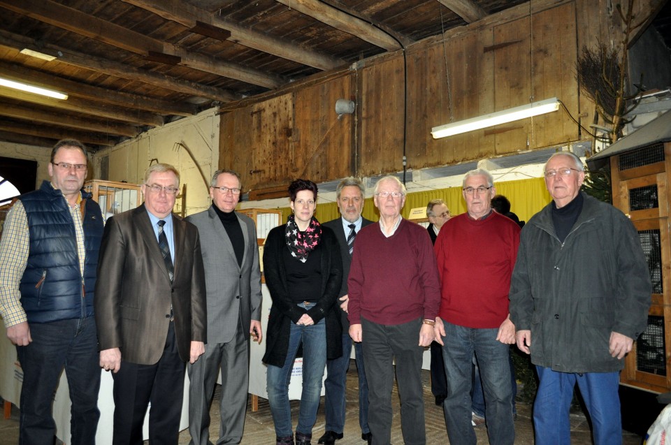 Bernhard Teckentrup, Reinhold Sendker MdB, Brgermeister Berthold Llf, Andrea Niermann, Heinz-Wilhelm Teckentrup, Hans-Jrgen Hske und Erich Homann, Roland Scheufens